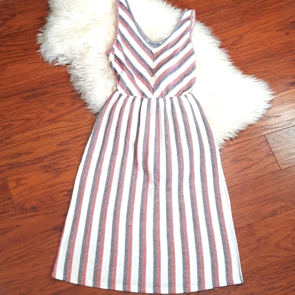 Caution to the Wind Striped Summer Dress